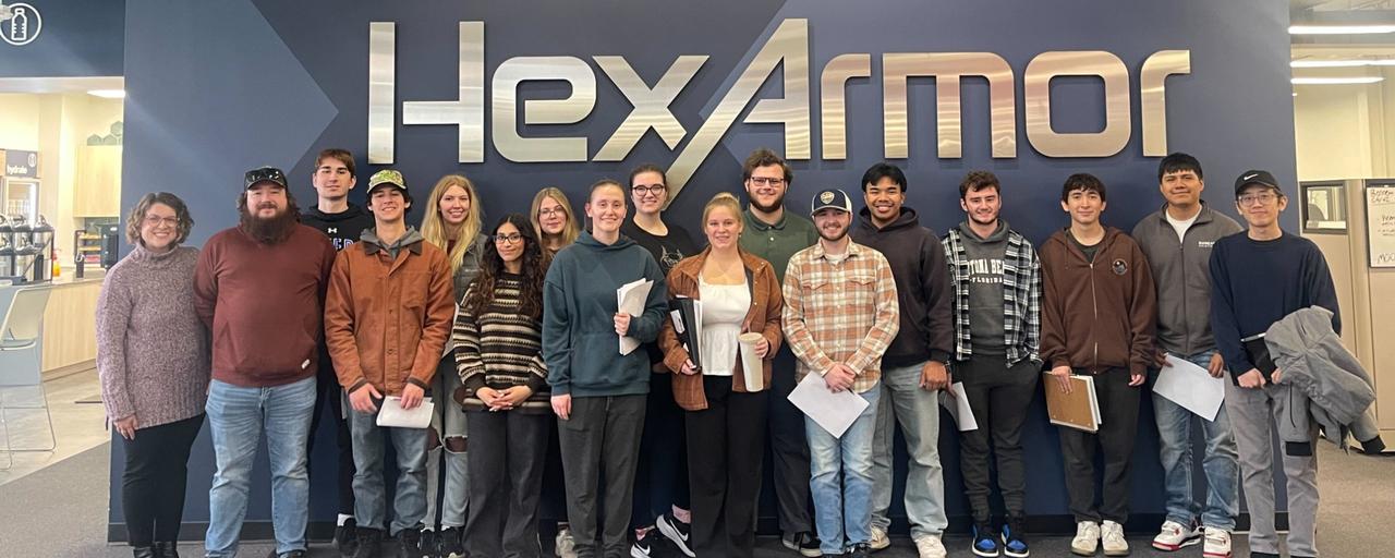 GVSU OSH Students at the HexArmor facility in 2024